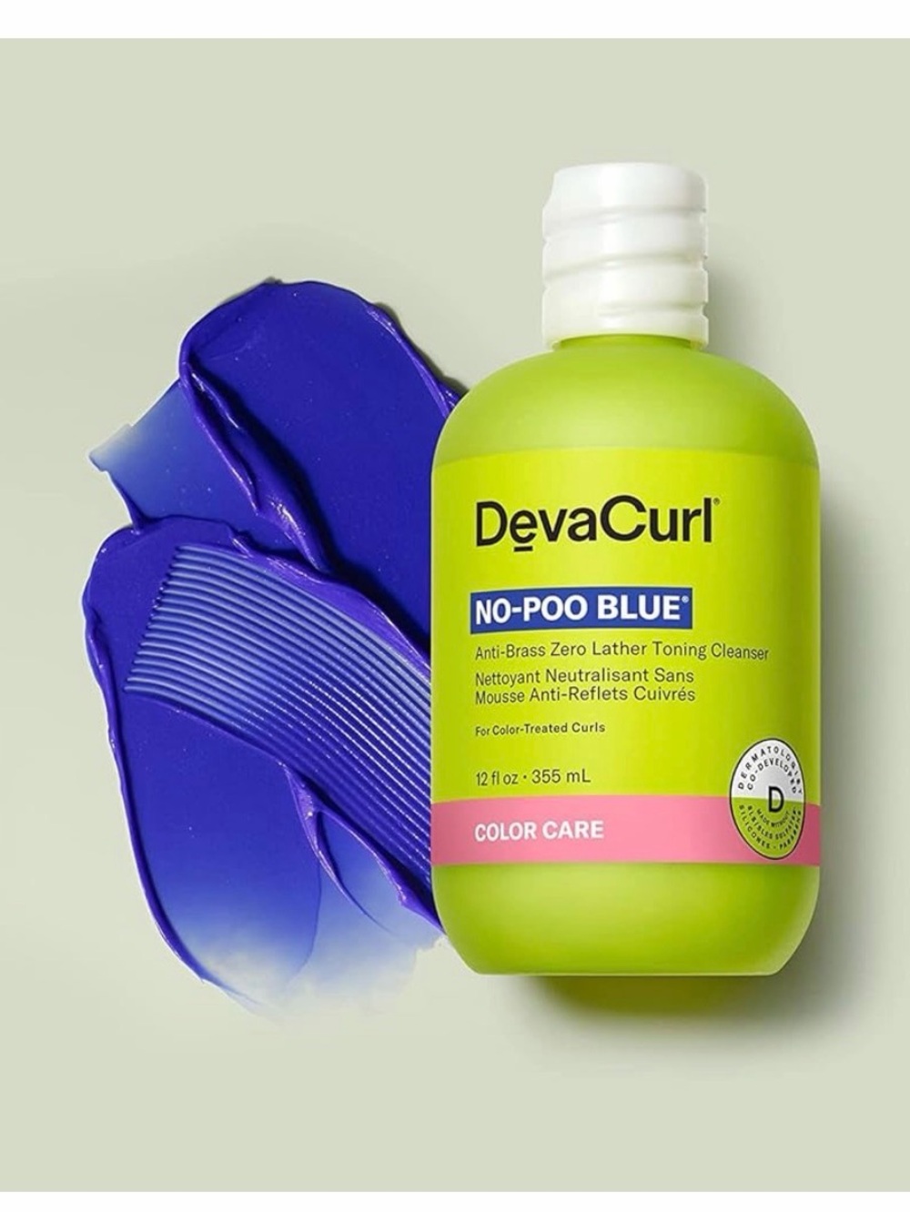 MSRP$32 | DevaCurl No-Poo Blue Anti-Brass Zero Lather Toning Cleanser